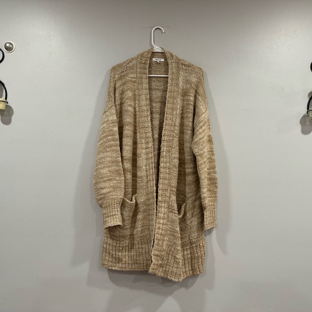 Madewell Space Dyed Long Cardigan Sweater Medium M